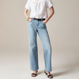 NWT J. Crew Lower-rise Full-length Slim-wide Jean in Synniva Wash